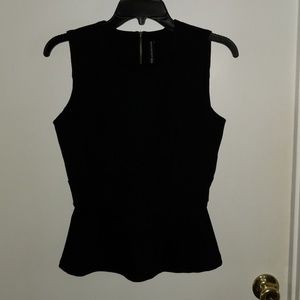Peplum top with exposed zipper down the back!